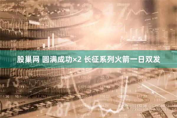 股巢网 圆满成功×2 长征系列火箭一日双发