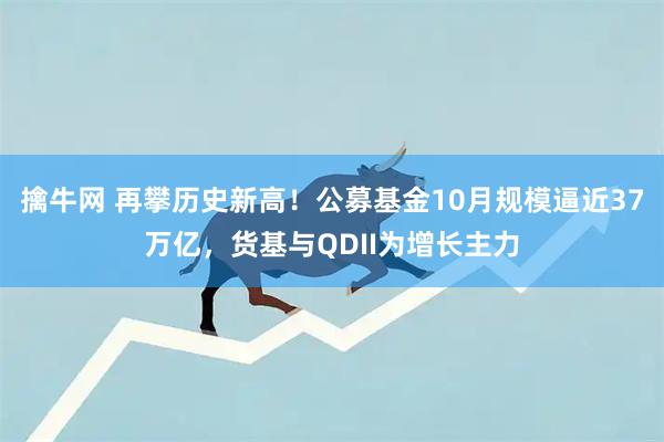 擒牛网 再攀历史新高!公募基金10月规模逼近37万亿,货基与QDII为增长主力